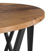 vidaXL Side Table 2 pcs Reclaimed Wood Engineered Wood and Steel