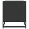 vidaXL TV Cabinet Black 120.5x40x46 cm Engineered Wood and Metal