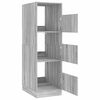 vidaXL Laundry Cabinet Grey Sonoma 50 x 68 x 162 cm Engineered wood