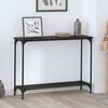 vidaXL Console Table Black oak 101 x 30.5 x 75 cm Engineered wood