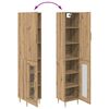 vidaXL Highboard Artisan Oak 34.5 x 34 x 180 cm Engineered Wood
