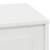 vidaXL Bedside Cabinet White 44 x 34.5 x 45 cm Engineered Wood