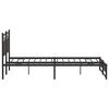 vidaXL Metal Bed Frame without Mattress Brown Oak 180x200 cm Super King