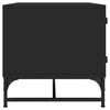 vidaXL Coffee Table with Glass Doors Black 68.5x50x50 cm
