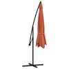 vidaXL Cantilever Garden Parasol with Aluminium Pole 350 cm Terracotta