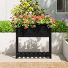 vidaXL Planter with Shelf Black 82.5x34.5x81 cm Solid Wood Pine