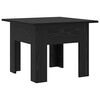 vidaXL Coffee Table Black Oak 55 x 55 x 42 cm Engineered Wood