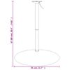 vidaXL Bar Table Base 55x90 cm Chromed Steel