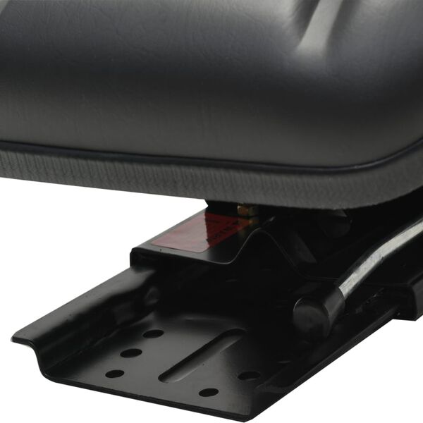 vidaXL Tractor Seat with Suspension Black