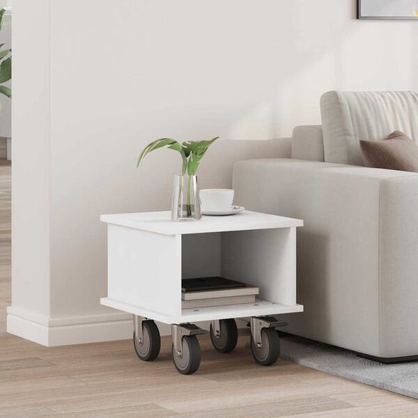 vidaXL TV Stand White 37 x 35 x 35 cm Engineered Wood