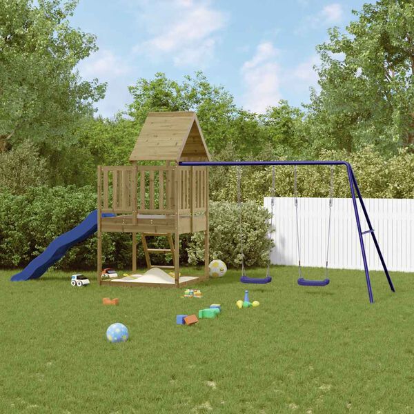 vidaXL Outdoor Playset Impregnated Wood Pine
