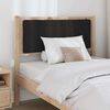 vidaXL Upholstered Headboard Brown 90 cm Solid Pine Wood