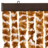 vidaXL Insect Curtain Ochre and White 90x220 cm Chenille