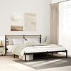 vidaXL Metal Bed Frame without Mattress Sonoma Oak 193x203 cm