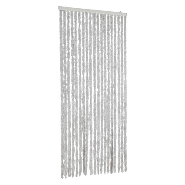 vidaXL Fly Curtain Grey 56x185 cm Chenille