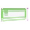 vidaXL Toddler Safety Bed Rail Green 200x25 cm Fabric