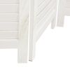 vidaXL Room Divider 3 Panels White Solid Wood Paulownia