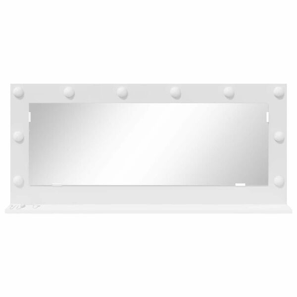 vidaXL Vanity Mirror White 100 x 45 x 18 cm Glass and Engineered wood