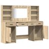 vidaXL Dressing Table Set with Drawer 3 pcs Sonoma Oak Engineered Wood