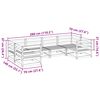 vidaXL 6 Piece Garden Sofa Set Solid Wood&nbsp;Douglas Fir