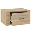 vidaXL Wall-mounted Bedside Cabinet Sonoma Oak 50x36x25 cm