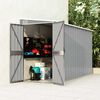 vidaXL Wall-mounted Garden Shed Grey 118x288x178 cm Galvanised Steel