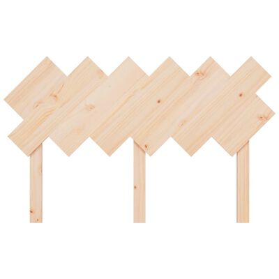 vidaXL Bed Headboard 132x3x81 cm Solid Wood Pine