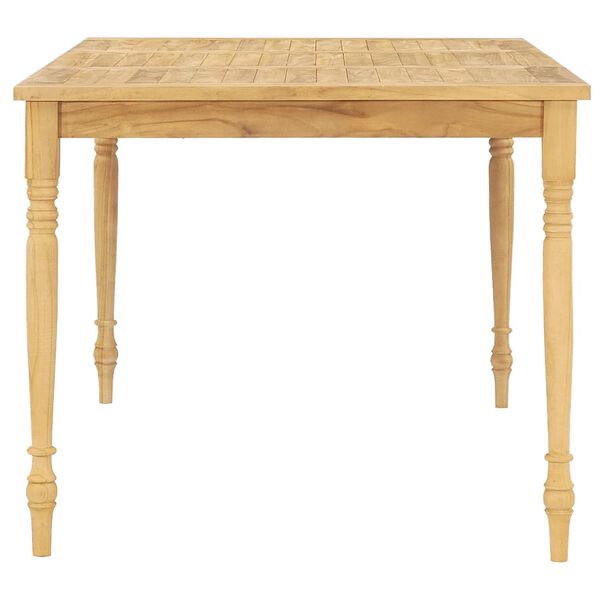 vidaXL 7 Piece Garden Dining Set Solid Teak Wood