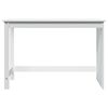 vidaXL Desk White 112 x 50 x 75 cm Solid Pine Wood