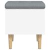 vidaXL Storage Bench White 42x42x46 cm Engineered Wood