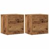 vidaXL Bedside Cabinets 2 pcs Old Wood 40x30x40 cm Engineered Wood