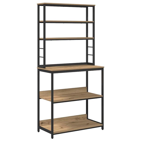 vidaXL Kitchen Shelf Artisan Oak 80 x 40 x 168 cm Engineered Wood