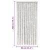 vidaXL Fly Curtain Light Grey and White 90x200 cm Chenille