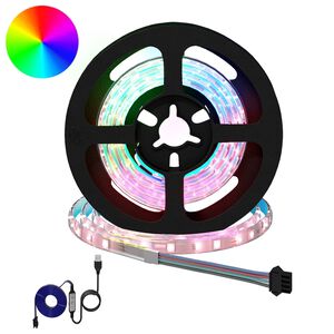 vidaXL LED Strip 4 pcs Black and Transparent 75 x 0.8 x 0.3 cm
