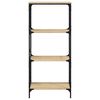 vidaXL Bookcase 4-Tier Sonoma Oak 59x35x132 cm Engineered Wood
