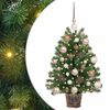 vidaXL Artificial Christmas Tree with 150 LEDs Green 75 cm PE and PVC