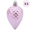 vidaXL Christmas Baubles 98 pcs Pink &Oslash;3/4/6 cm