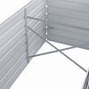 vidaXL Garden Raised Bed Galvanised Steel 320x80x77 cm Grey