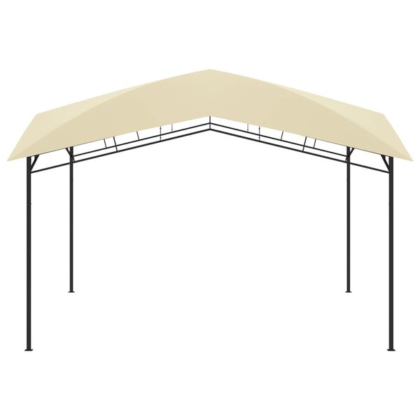vidaXL Garden Gazebo 4x4x2.9 m Cream 180g/m&sup2;