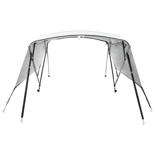 vidaXL 4-bow Bimini Top with Sidewalls 243x(230-244)x137 cm