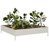 vidaXL Garden Raised Bed 100x100x26 cm Stainless Steel