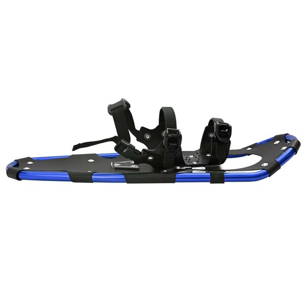 vidaXL 3 in 1 Snowshoes Blue and Black 25 inches Aluminum and HDPE
