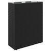 vidaXL Tall Planter Black 55 x 22 x 70 cm Poly Rattan