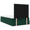 vidaXL Ottoman Bed with Mattresses Dark Green 120x200cm Velvet