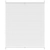 Plisse Blind 100x100cm White Pleated Blind