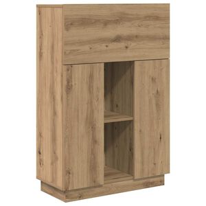 vidaXL Desk Artisan Oak 71.5 x 31.5 x 106.5 cm Engineered Wood