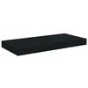 vidaXL Floating Wall Shelf Black 50x23x3.8 cm MDF