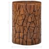 vidaXL Mosaic Stool Brown Solid Teak Wood