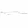 vidaXL Awning with Manual White 4.5 x 3.5 m Metal