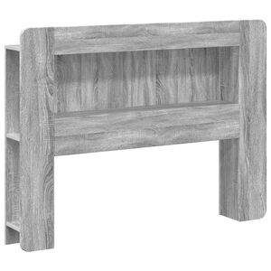vidaXL Headboard Cabinet with Storage Grey Sonoma Engineered Wood